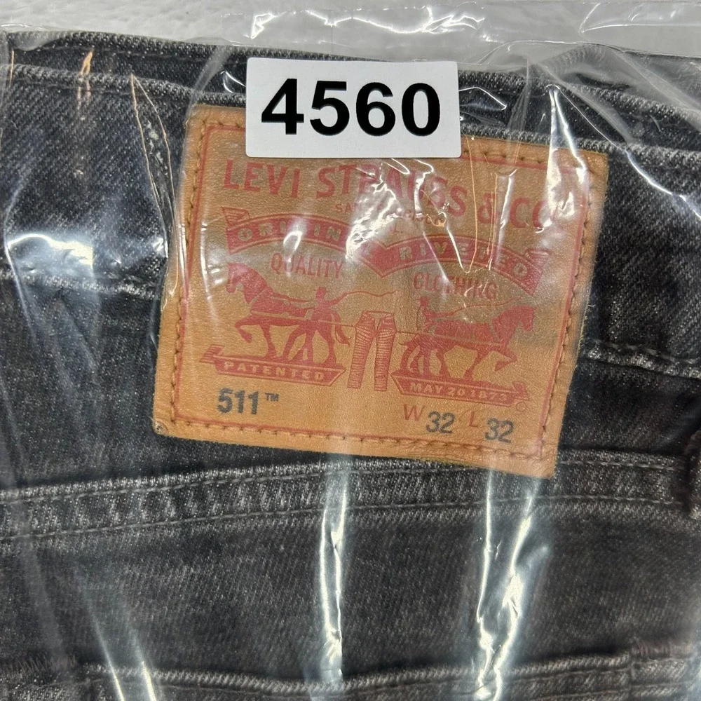 Levi's 511 Jeans Men's Blue Denim Stretch Mid Rise Slim Straight Zip Fly - 31X31